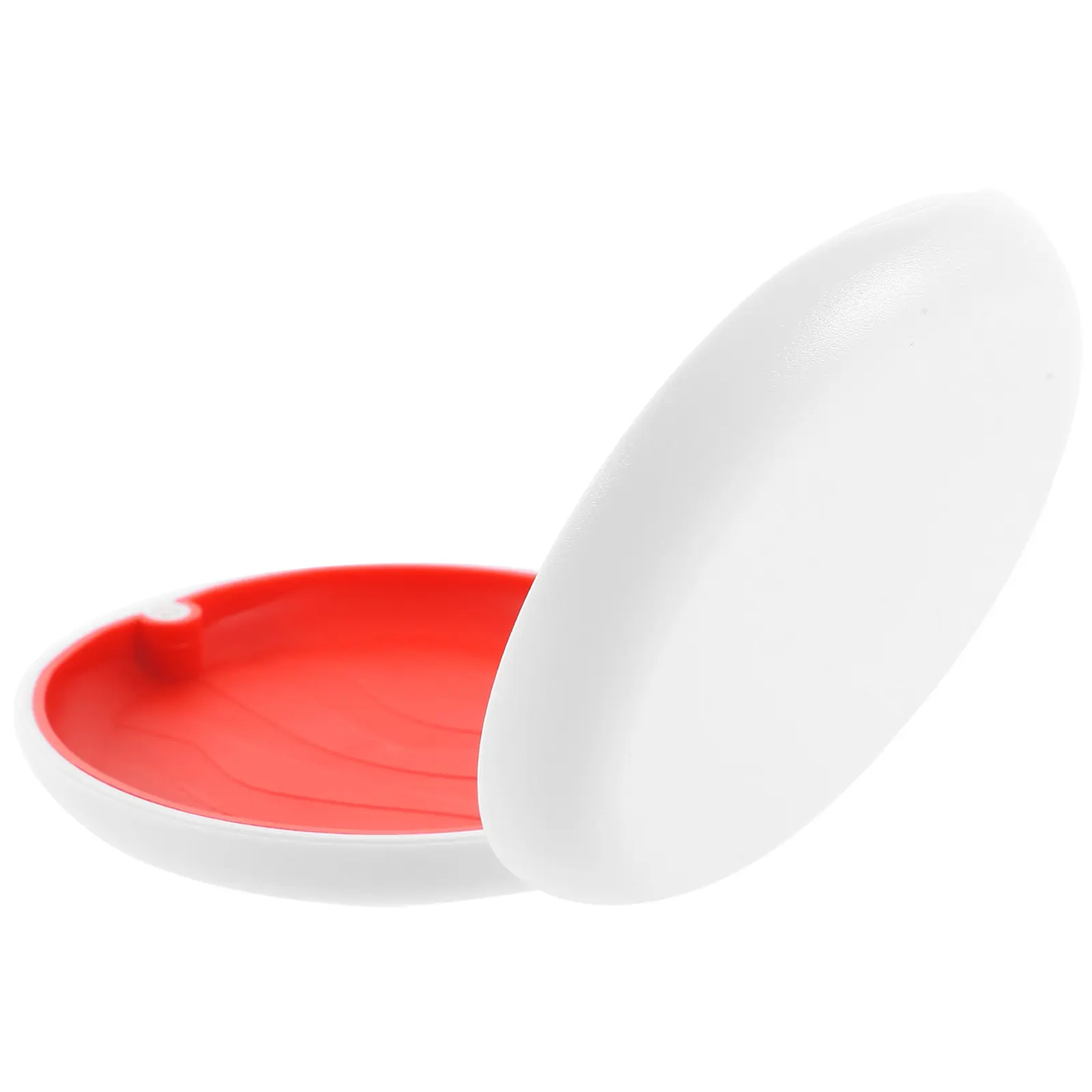 

Compact Retainer Storage Box Denture Case with Mirror Magnetic Closure Plastic Material Portable for School