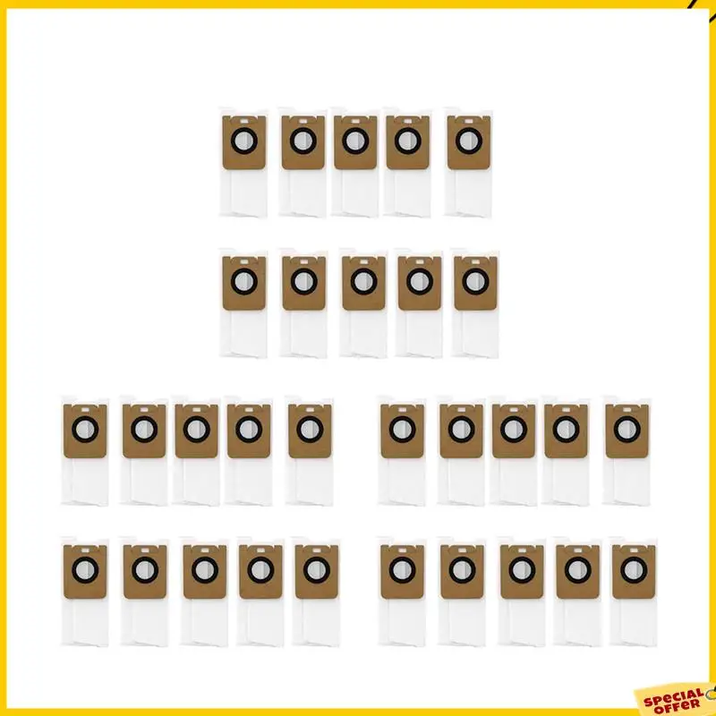 

A24P 30Pcs Dust Bags For Dreame Bot Z10 Pro Vacuum Cleaner Spare Parts Accessories