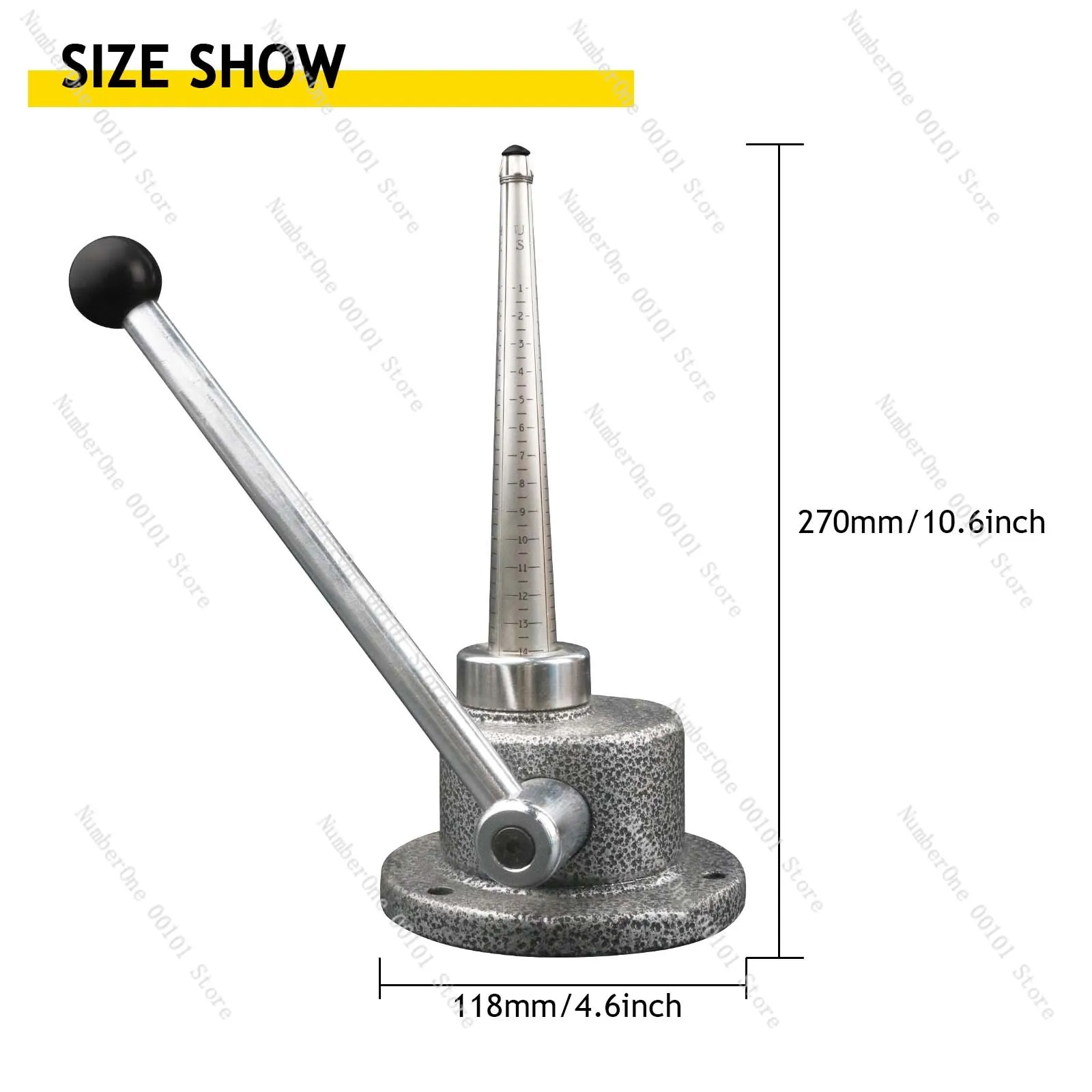 5KG Ring Stretcher And Reducer With with US/JP/HK/EUR Size Jewelry Repair Nodular Iron Coin Vertical Mandrel Diy