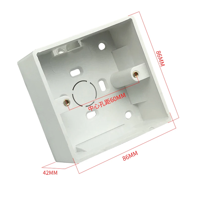 Wall Surface Mounted Installation Box 86 Type Universal Electrical Switch Socket Wire Junction Connecting Box