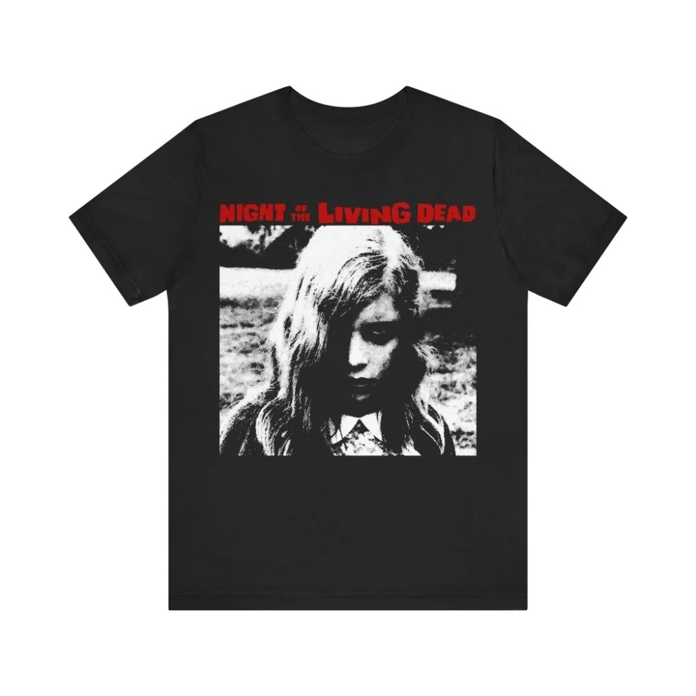 Night of The Living Dead Horror Movie T-shirt Classic Film Tshirt Zombie Movie Shirt Short Sleeve Tee Men's T-shirts for Summer