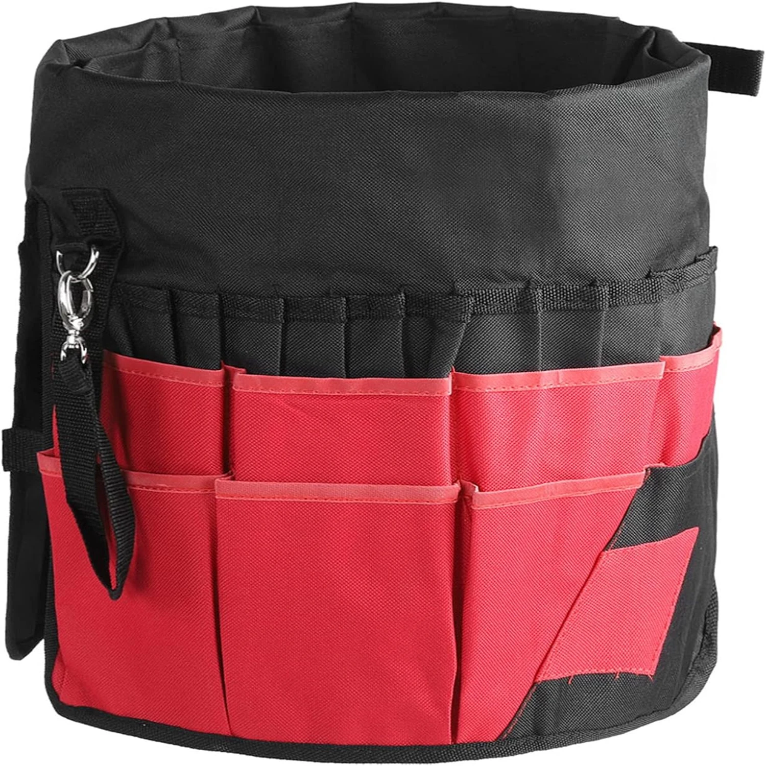 

Efficient and durable garden tool bucket bag, large size with organized and sturdy design. Equipped with 42 spacious pockets for