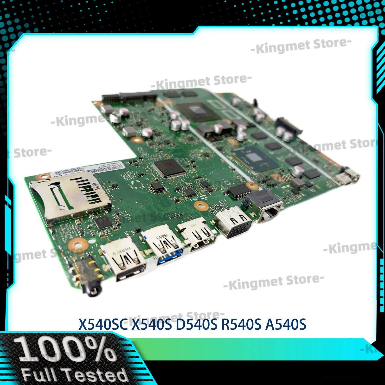 X540SC Laptop Motherboard For ASUS VivoBook F540S R540S X540SC D540S A540S X540S Mainboard With Celeron CPU 100% tests OK stk