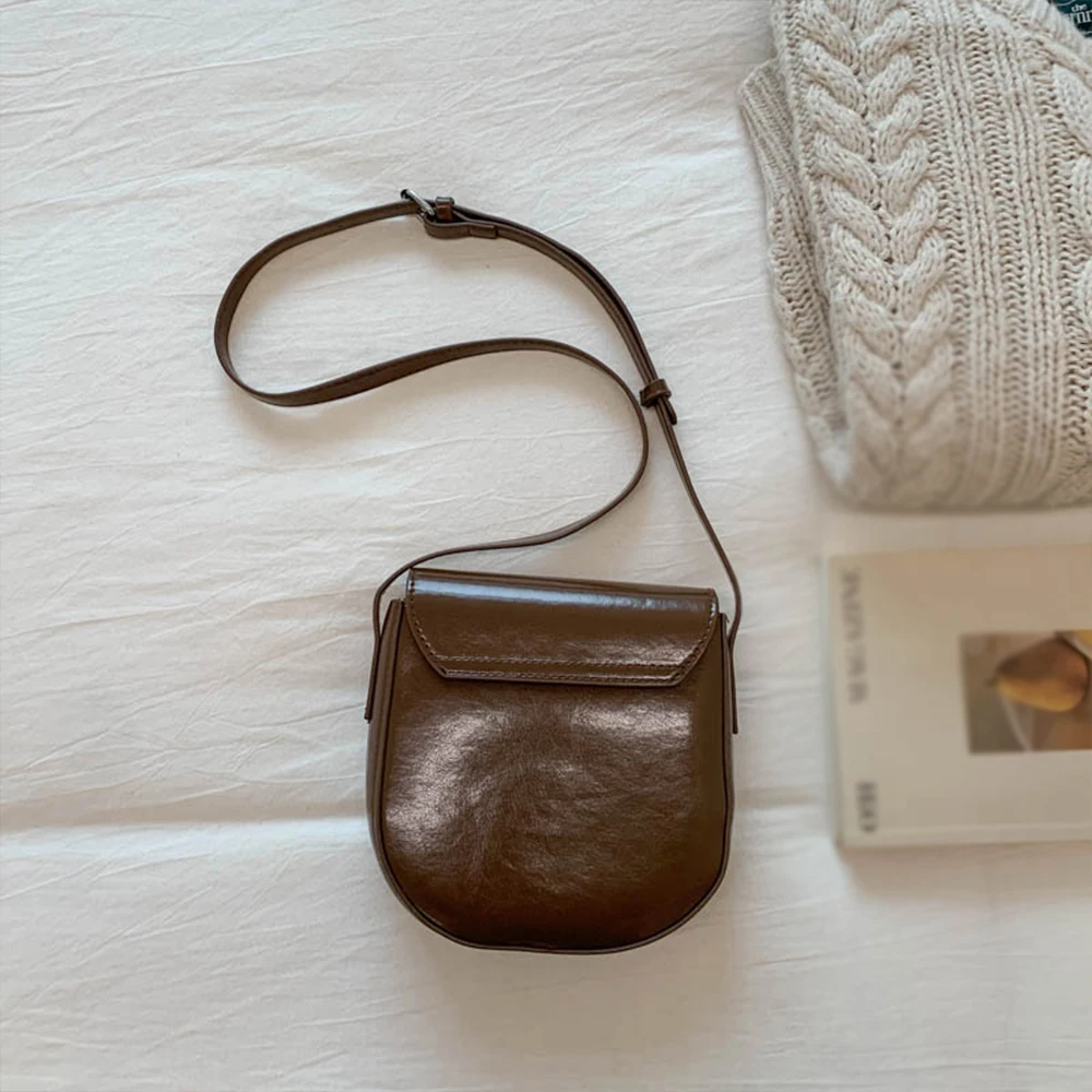 حقيبة متخصصة عالية الجودة بلون القهوة، طراز جديد عصري، حقيبة كروس متعددة الاستخدامات، حقيبة سرج