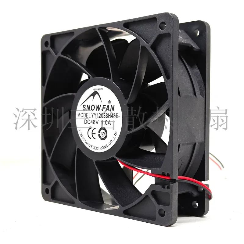 For New SNOWFAN YY12038H48B 48V 1.0A 12CM Inverter Server Cooling Fan