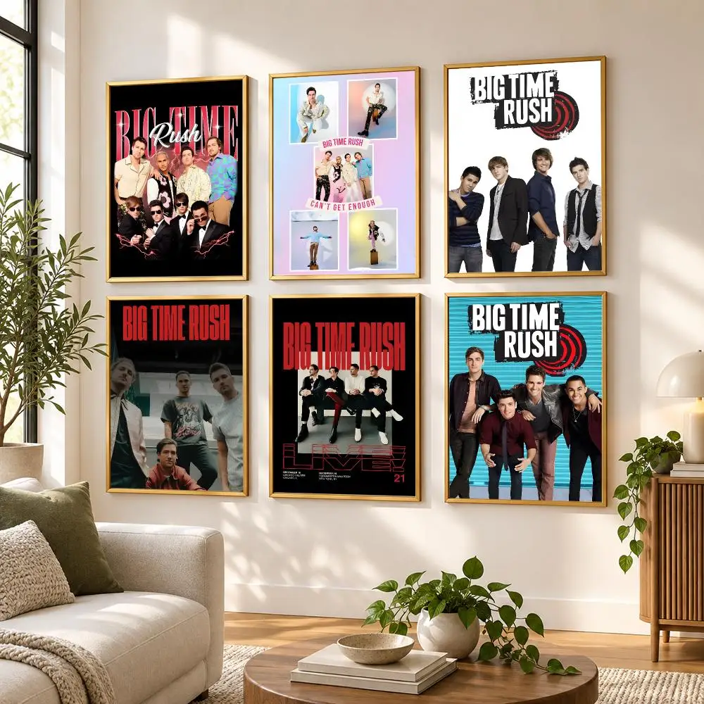 Pop Group Big Time Rush Poster HD art sticky wall waterproof home living room bedroom bar aesthetic decoration