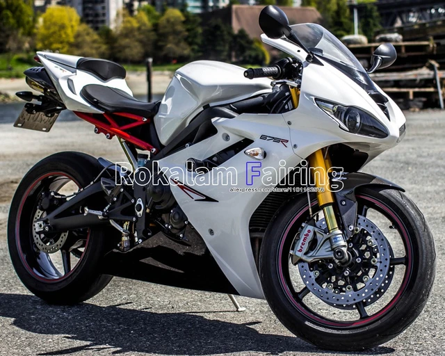 トライアンフデイトナ 675 2009-2012 ABS 部品 Daytona675 09 10 11 12 黒、白オリジナルフェアリング (射出成形)