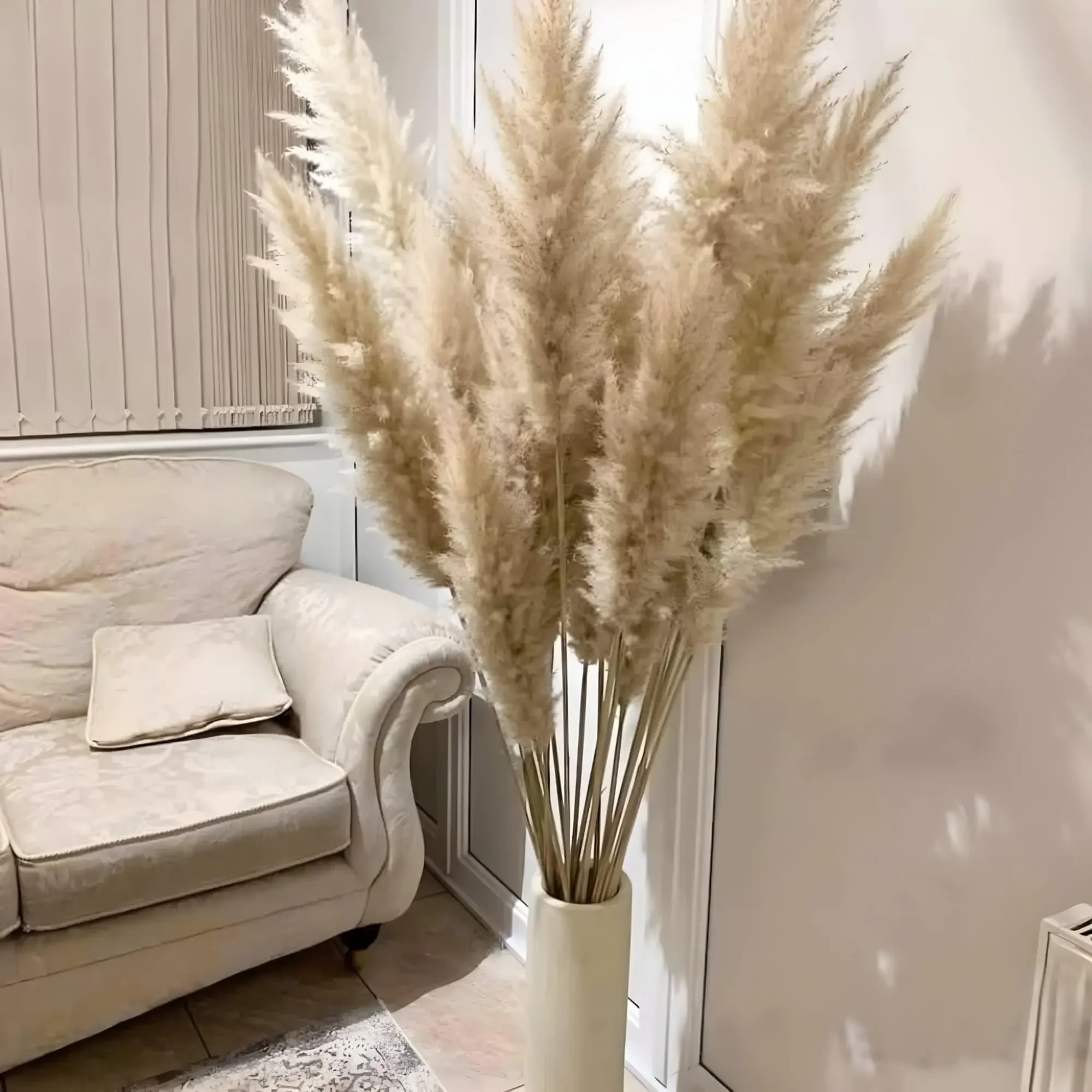 

Natural Pampas Grass Decor Christmas Decoration Tall Large Fluffy Pompas Grass Dried Flower Bouquet Wedding Flower Arrangements