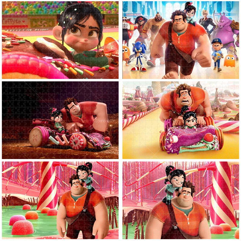 

Wreck-It Ralph Personalised Jigsaw Puzzle 300/500/1000 PCS Puzzles For Adults and Kids Educational Toys Decompression Gifts