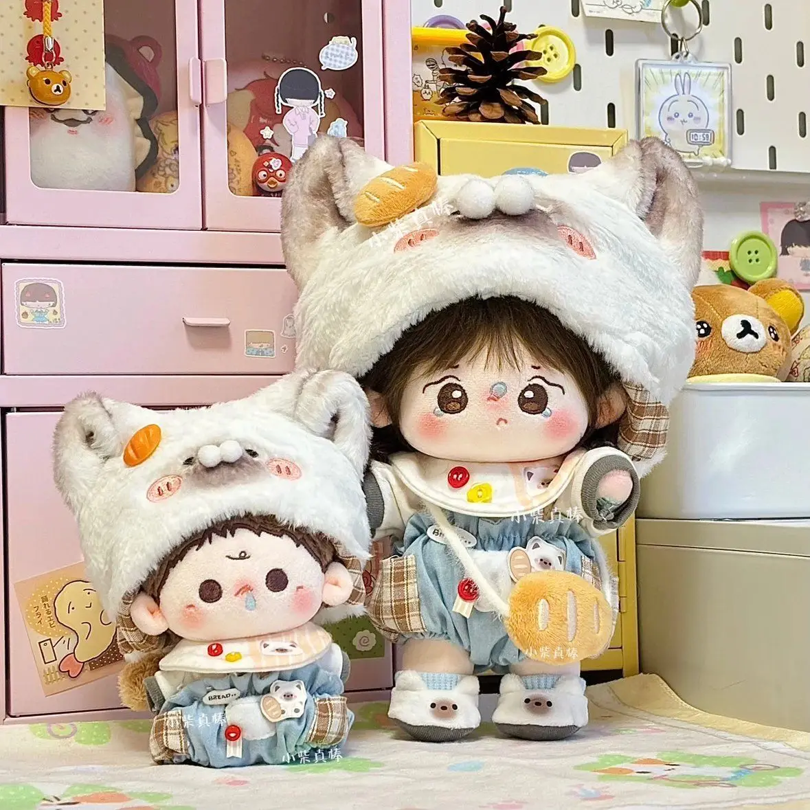 

10cm 20cm Cotton Doll Cute Suit No Attribute Dress-up Body Replacement Clothes Plush Toys Dress Doll Suspenders Sets Kids Gifts
