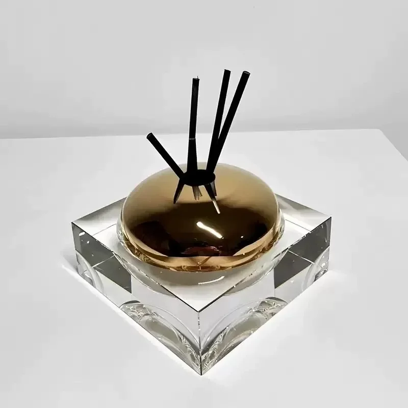 Modern K9 Crystal Aroma Diffuser Flameless Fragrance Dispenser Creative Home Decor Ornament for Bedroom Hotel Living Room