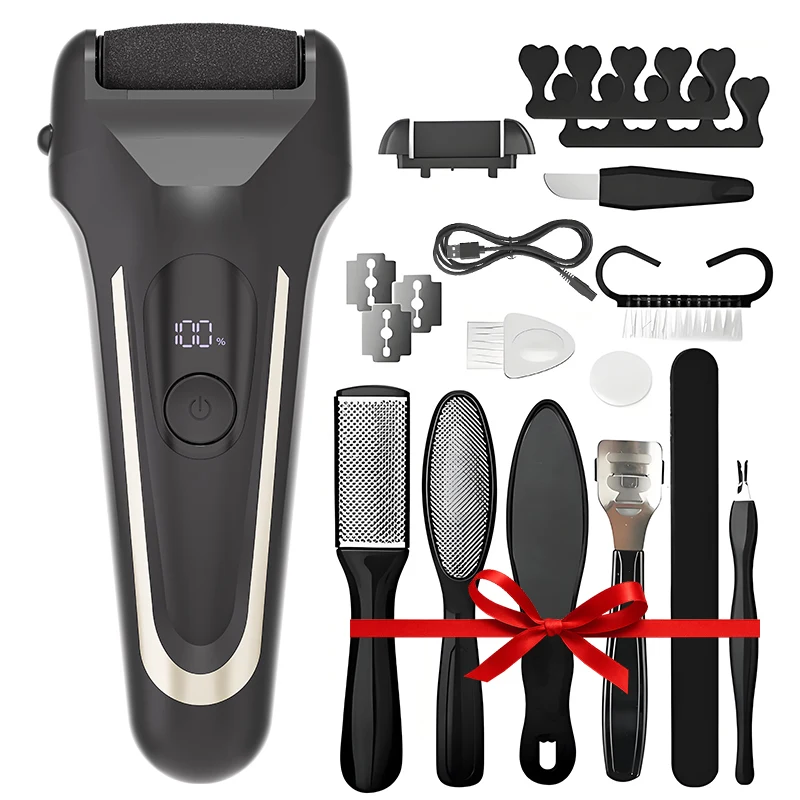 

Перезаряжаемая электрическая шлифовальная машинка для ног — устройство для удаления мозолей с питанием от USB, с регулируемой скоростью, для мужчин и женщин, для педикюра и самостоятельного ухода