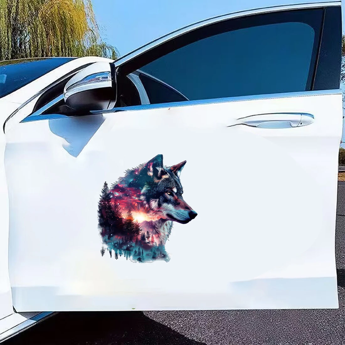 Three Ratels QD183 Fierce powerful wolf personality animal wall stickers for room decoration  computer stickers car body decals