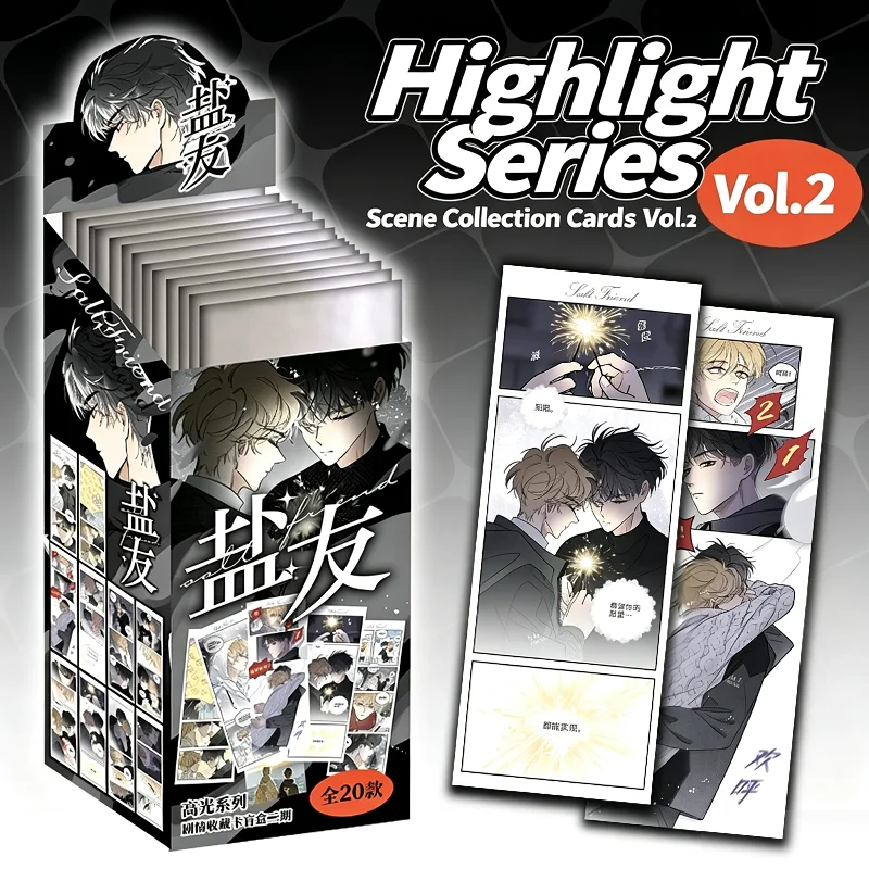 10Packs/Set Salt Friend Manga Scene Collection Cards Highlight Series BL Comic Strip Bookmark Gift for Reader Fans
