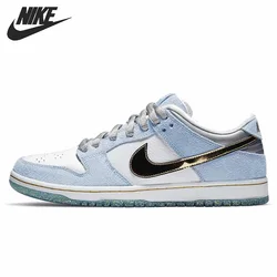 Nike Dunk Sb Pro Skateboarding Shoes for Men and Women Unisex Holiday Specail Light Blue