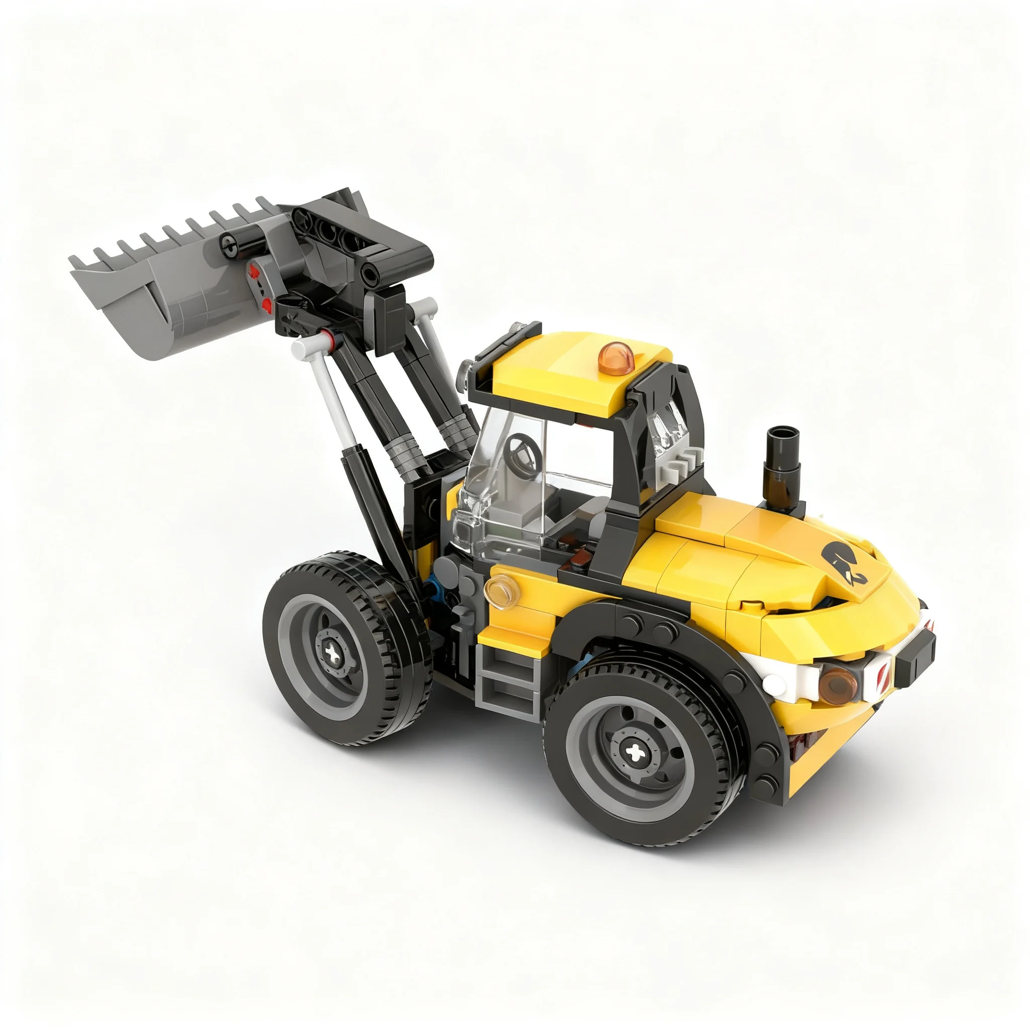 280pcs MOC Expert Level Wheel Loader City Model Building Blocks Christmas Gift Architecture Toy Collection DIY Assemble Display