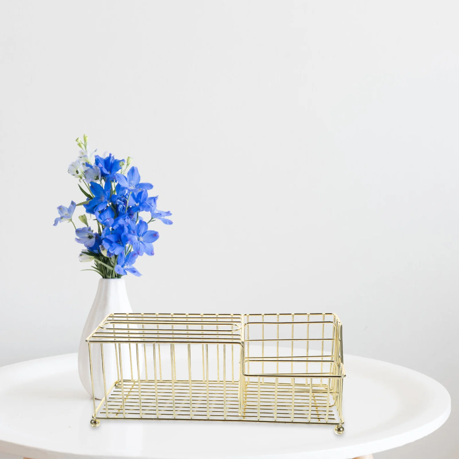 

Wrought Iron Gold-plated Tissue Box Facial Boxes Storage Tissues Paper Holder Table Dispenser Metal Desktop