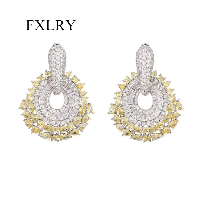 9.08 Light luxury Party Dress Bridal Dress Accessories removable two earrings exaggerated earrings