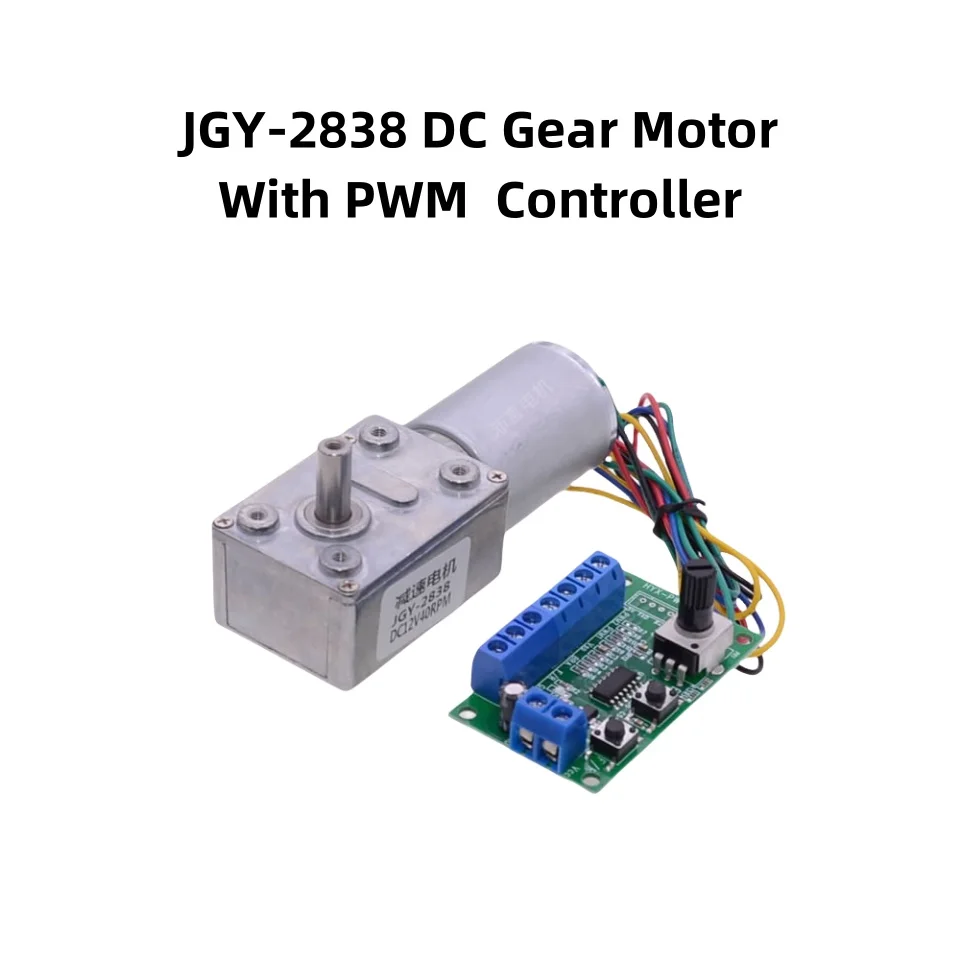 

12V JGY-2838 DC Worm Gear Motor Brushless Power-off Self-locking Max 60kg High Torque CW/CCW DIY Toy Electric Home Appliances