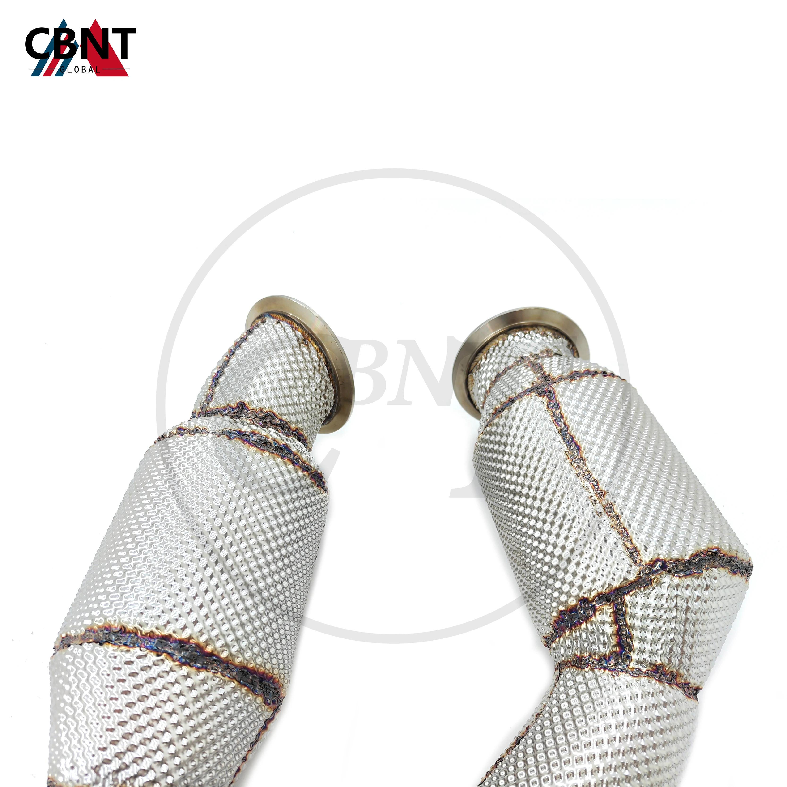 CBNT for BMW S58 M3 M4 G80 G82 3.0T Exhaust System Pipe with Heat Shield High Performance SS304 Catted/Catless Downpipe