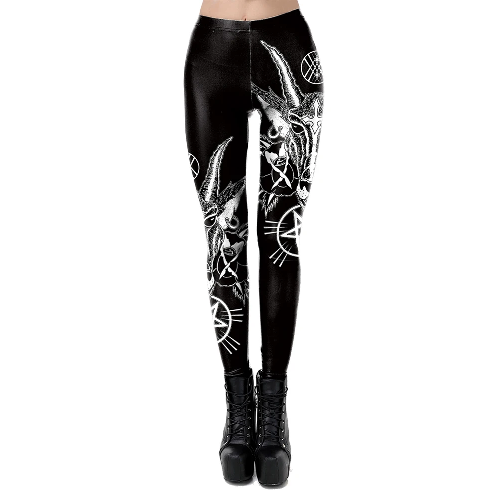 [You\'re My Secret] Women\'s Gothic Leggings Steampunk 3D Printed Elastic Sexy Legging Streetwear Fashion Pants Fitness Leggings