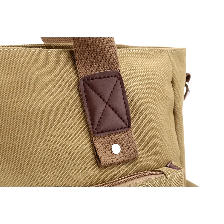 Canvas Retro Umhängetasche, Handtasche für Pendler, Schultertasche, Arbeitstasche, Handtasche mit großem Fassungsvermögen – Detail 9