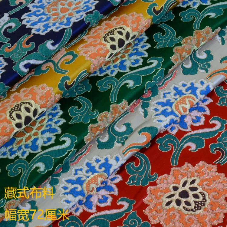 Brocade Satin Designer Fabric for Altar Backdrops Traditional Robes and Cheongsam Dressmaking, DIY Sewing Cloth