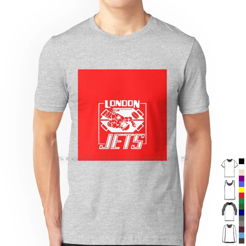 London Jets , White-Red Dwarf T Shirt 100% Cotton London Jets Zero G Red Dwarf Smeg Short Long Sleeve Tee Top