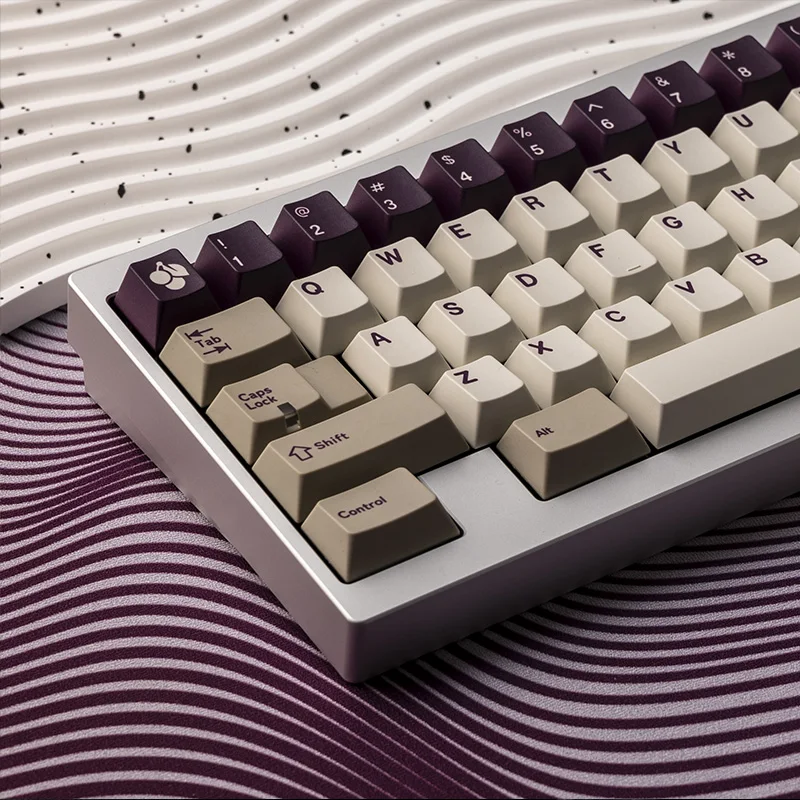 Retro Purple Police Theme keycaps Cherry PBT Five-sided Sublimation Keycaps 176KEYS Full Set 2.25U/7U 'L' Shape Enter Key