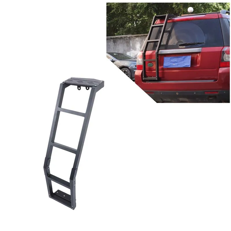 1 Piece Set Aluminum Alloy for Land Rover Freelander 2 LR2 2007-2015 Car Tailgate Ladder Car Exterior Modification Accessories