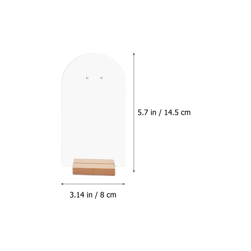 

1Set Earring Display Stand Wooden Base Sturdy Jewelry Organizer Countertop Holder for Retail Shop Window Display