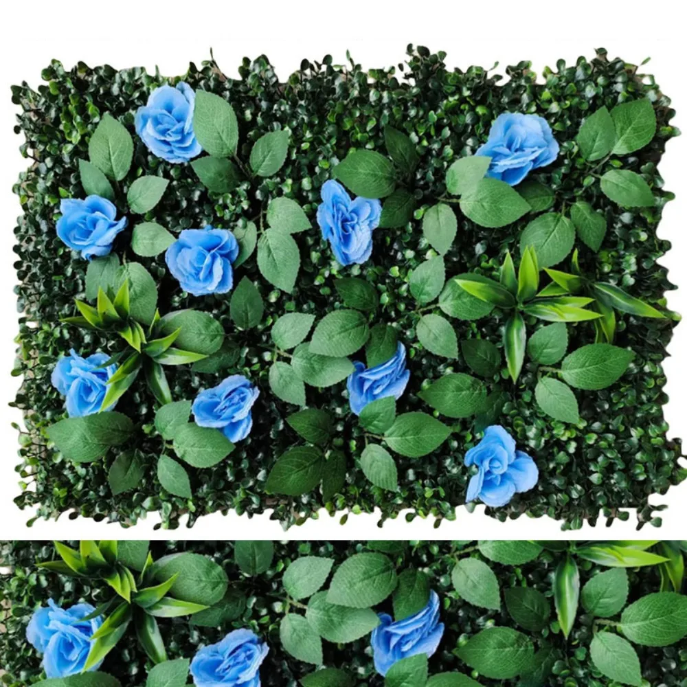 

60*40cm Artificial Plant Wall Panel DIY Eternal Life Simulation Maple Plant Sheet Flower Durable Artificial Eucalyptus Carpet