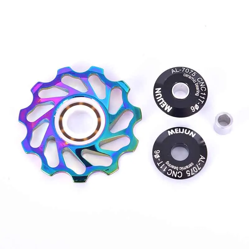 11T 13T Bike Ceramic Pulley Aluminum Alloy Rear Derailleur Bearing Jockey Wheel