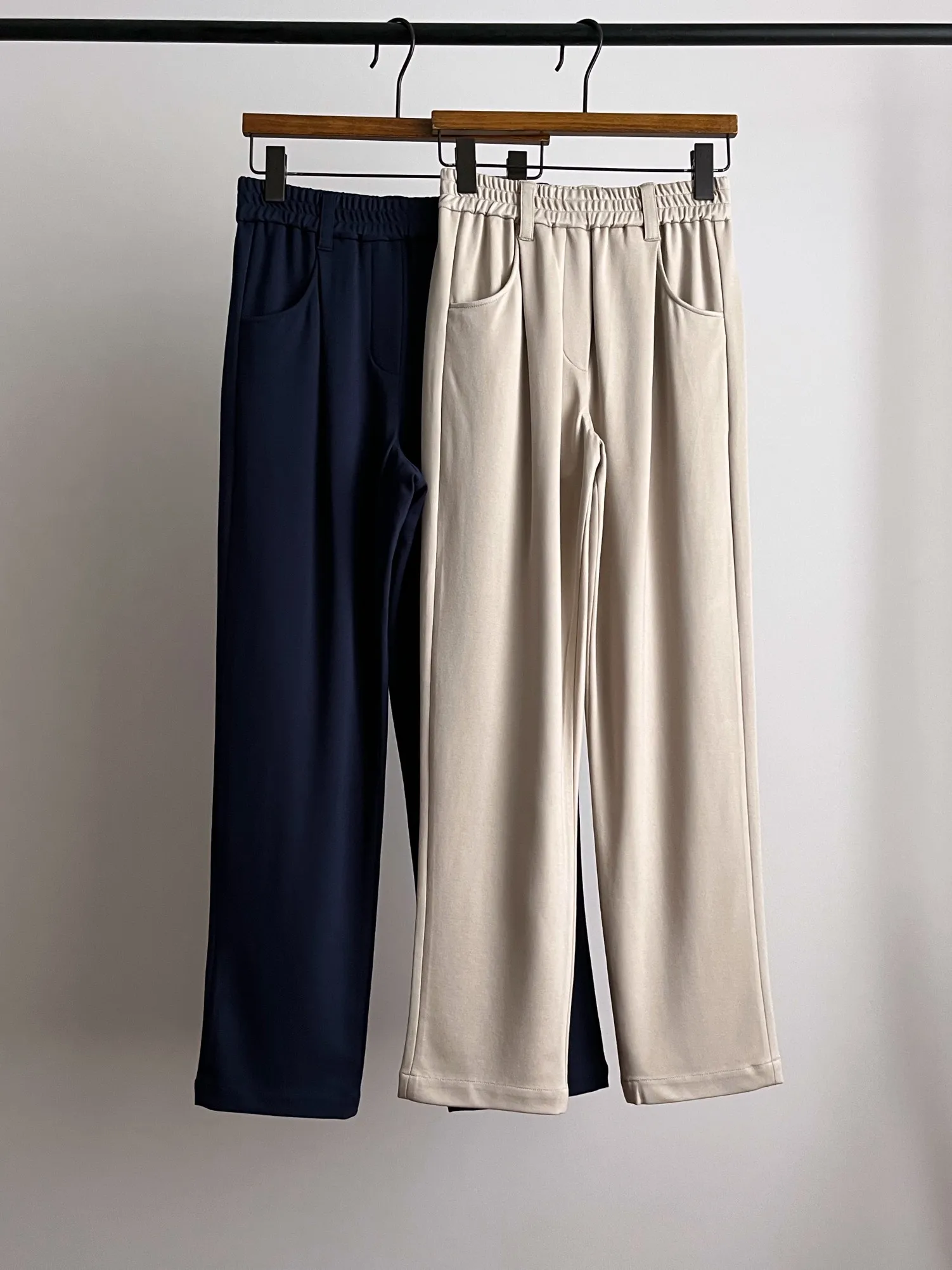 

Women's Elastic Waist Loose Pants, Female Trousers, Fashionable Commuting, High Quality, New, Autumn, Winter, 2023