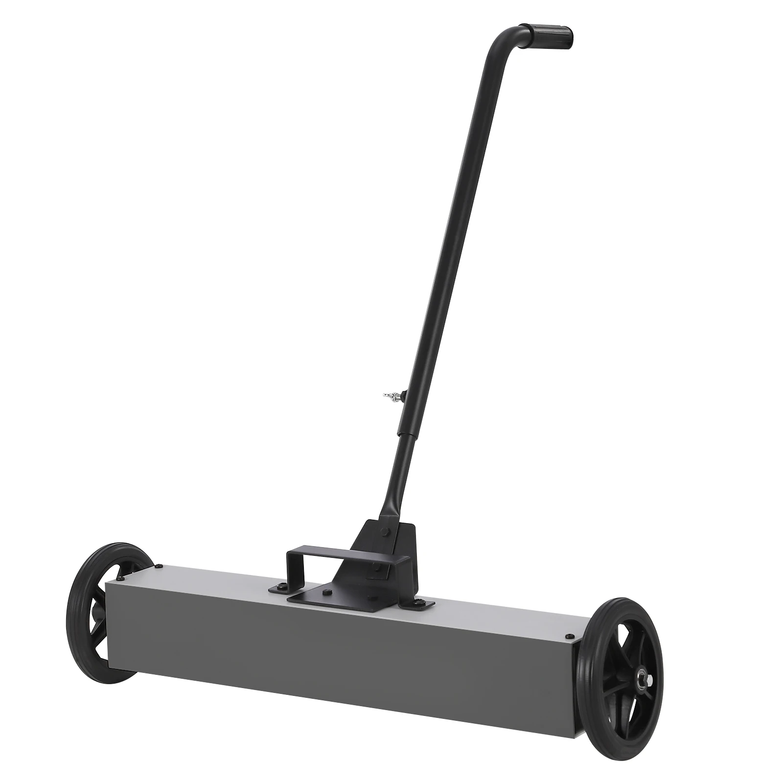 

24-Inch Magnetic Sweeper With Wheels, Rolling Magnetic Sweeper Quick Release Latch & Adjustable Long Handle,Magnetic Pickup Tool