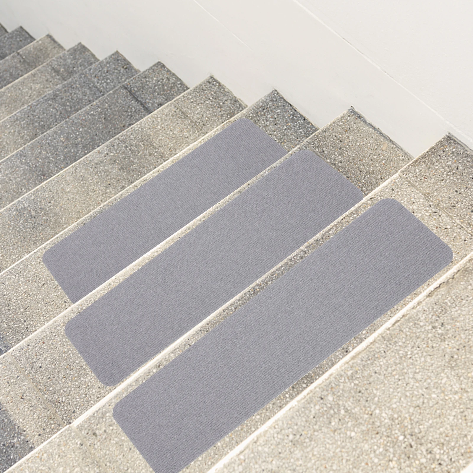 

4pcs Stair Mat Carpet Tread Adhesive Nonslip Mats for Stairs Wooden Steps Indoor Anti Slip Backing Durability Home