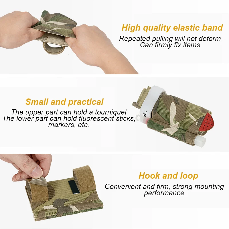 Picture 5: Elastic TQ Organizer Band Hook&loop Multi-function Tourniquet Carrier Tactical Tourniquet Holder Quick Access Duty Belt Hunting