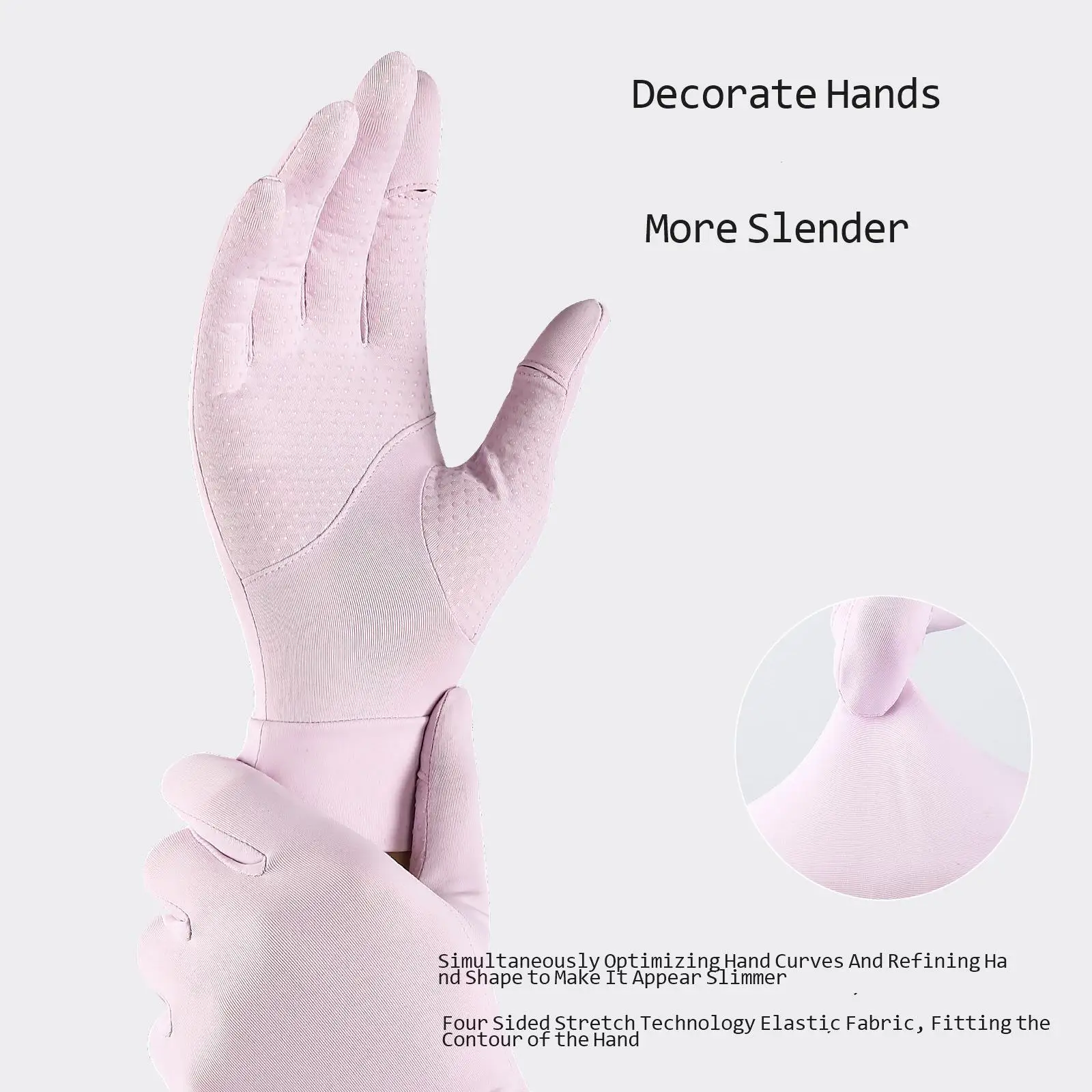 New summer cycling UV resistant thin breathable silicone anti slip touch screen sunscreen ice silk gloves