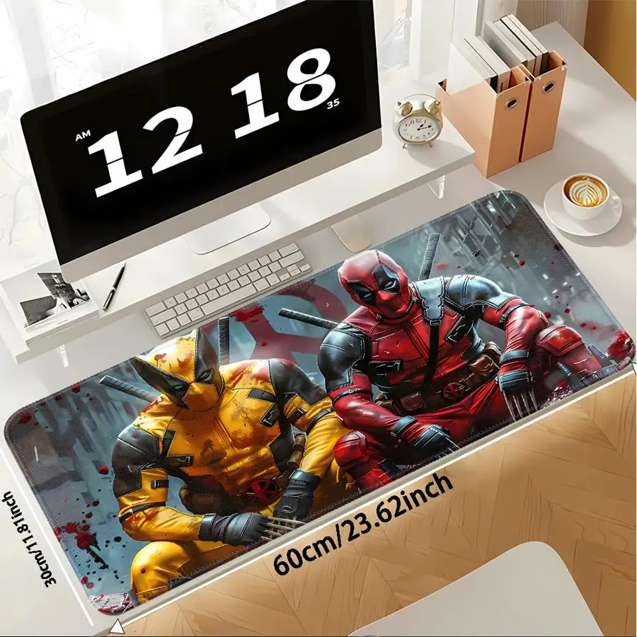 Marvel Deadpool Wolverine Cute Mouse Pad Keyboard Mouse Pad Game Console Pad Desk accessories office Pad Computer Laptop Pad