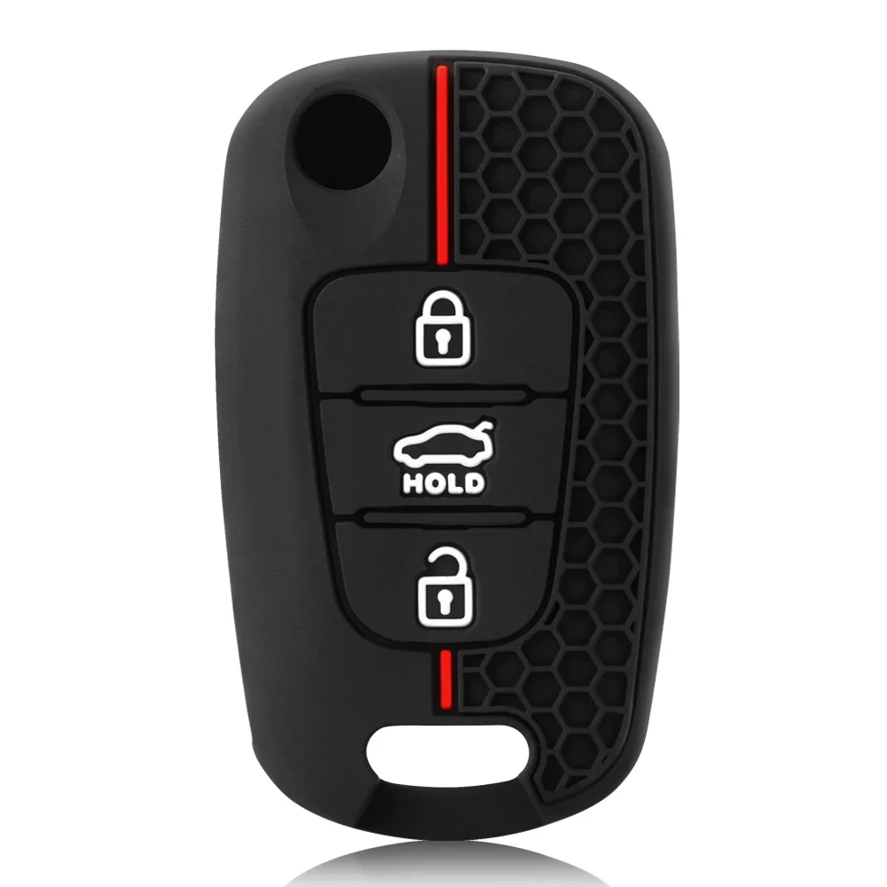 Silicone Key Case Cover For Kia Soul Venga Picanto Rio Sorento Ceed Sportage For Hyundai i20 i30 Veloster ix20 - view 3