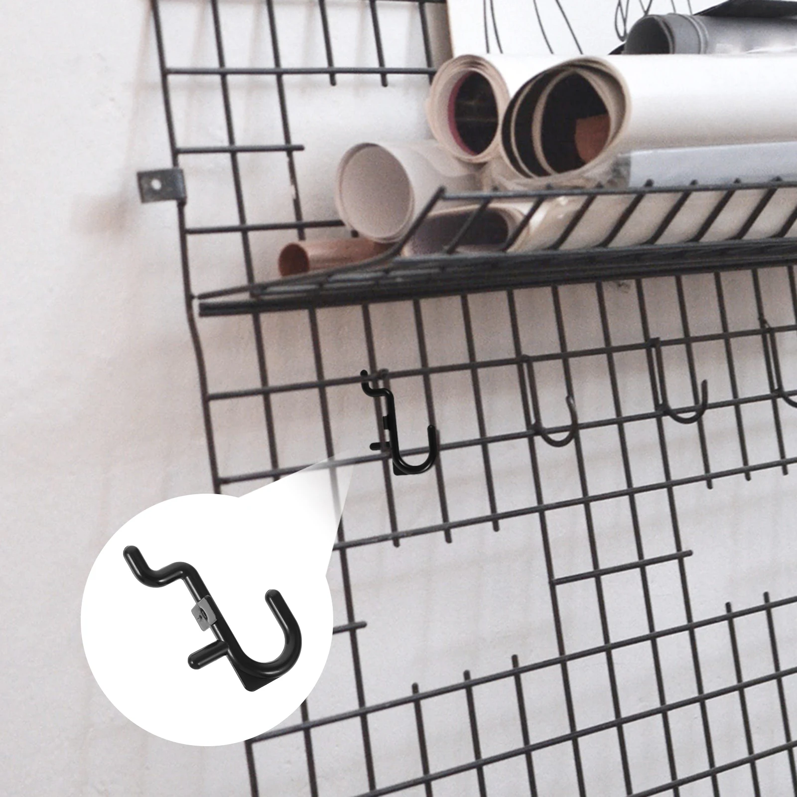 

20Pcs Plastic Pegboard Hooks Utility Tool Hangers for Garage Storage Organization Peg Hook Fixer Pegboard Hooks