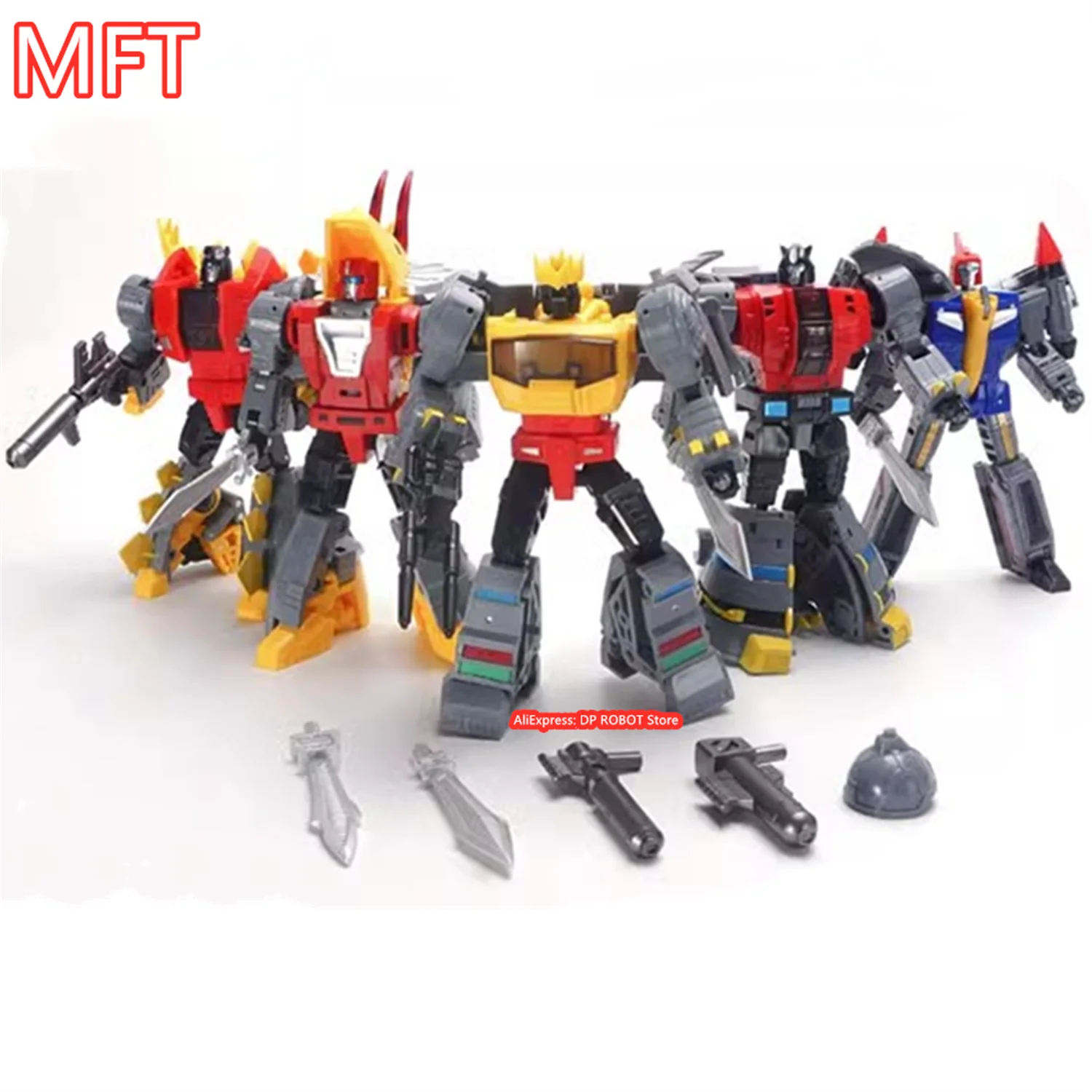 MFT New Year 5PCS MF21 Swoop MF22 Slag MF23 Sludge MF24 Snarl MF25 Grimlock Animation Deformation Action Figure