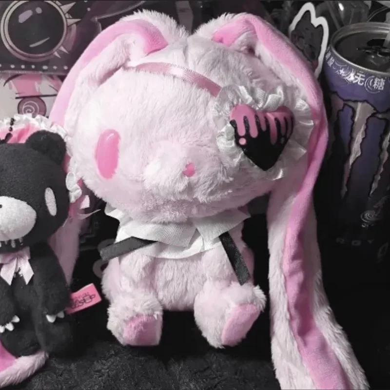 Current Inventory Gloomy Universal Rabbit Pink Eye Mask Gothic Style Rabbit Doll Toys Holiday Birthday Gifts