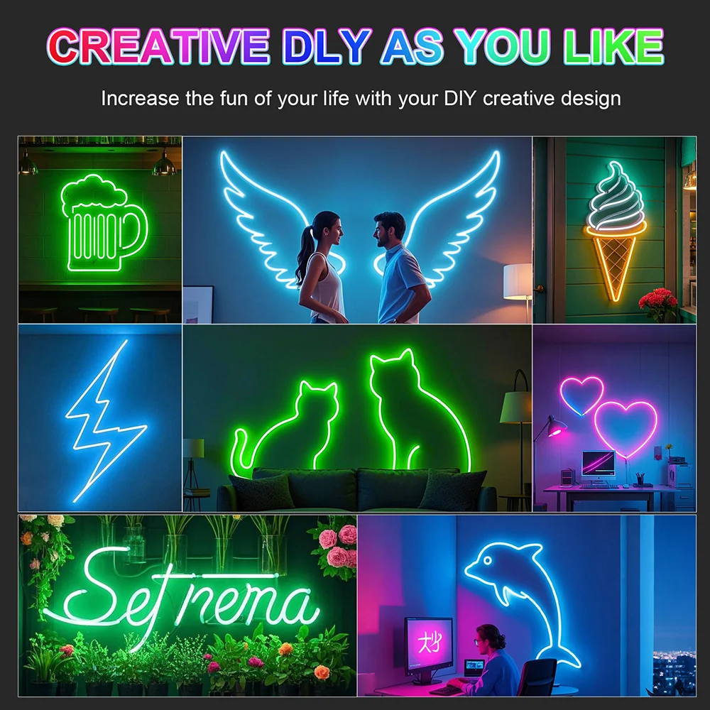 5V RGB LED Neon Strip 3Key Music Controller Kit USB Power Light 4x13mm 3535 60 LEDs/m Waterproof Flexible Lamp Home Decoration