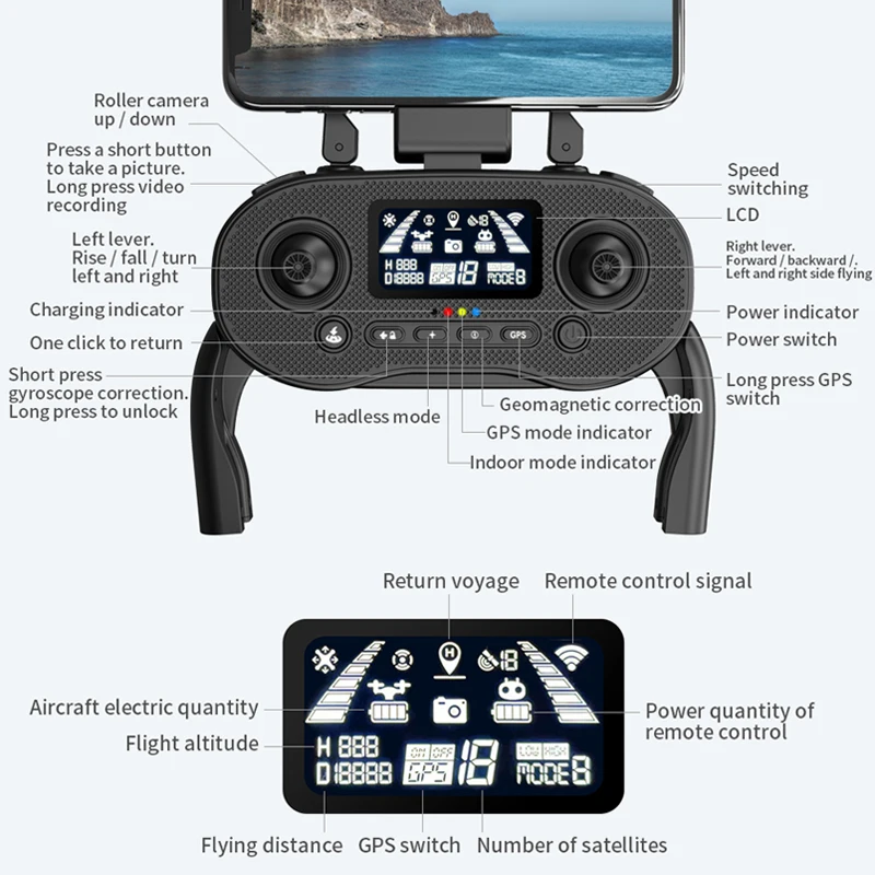 L500プロgpsドローン4 18kプロフェッショナルhdデュアルカメラミニdron 5グラムwifi fpv rc quadcopter 1.2キロvs L900プロseヘリコプタードローンおもちゃ