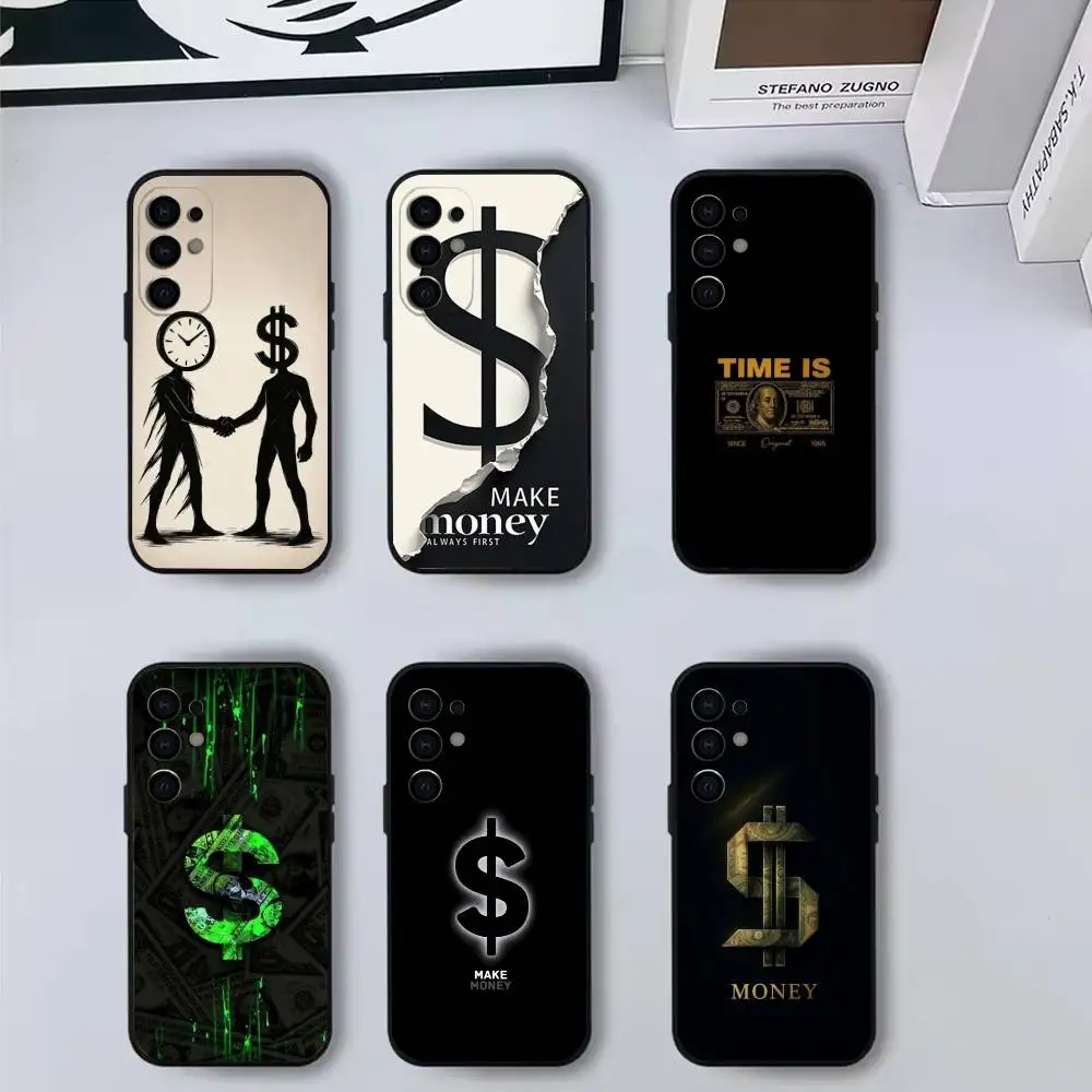 

Make moeny is first Phone Case Black Silicone Soft For Samsung S25,S24,S21,S22,S23,S30,Ultra,S20,Plus,Fe,Lite,Note,10,9,5G