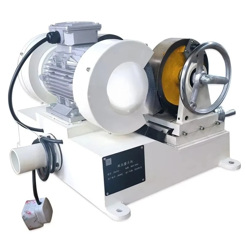 Durable rubber double-head grinding machine High precision rubber machinery and equipment Wire and cable grinding sample