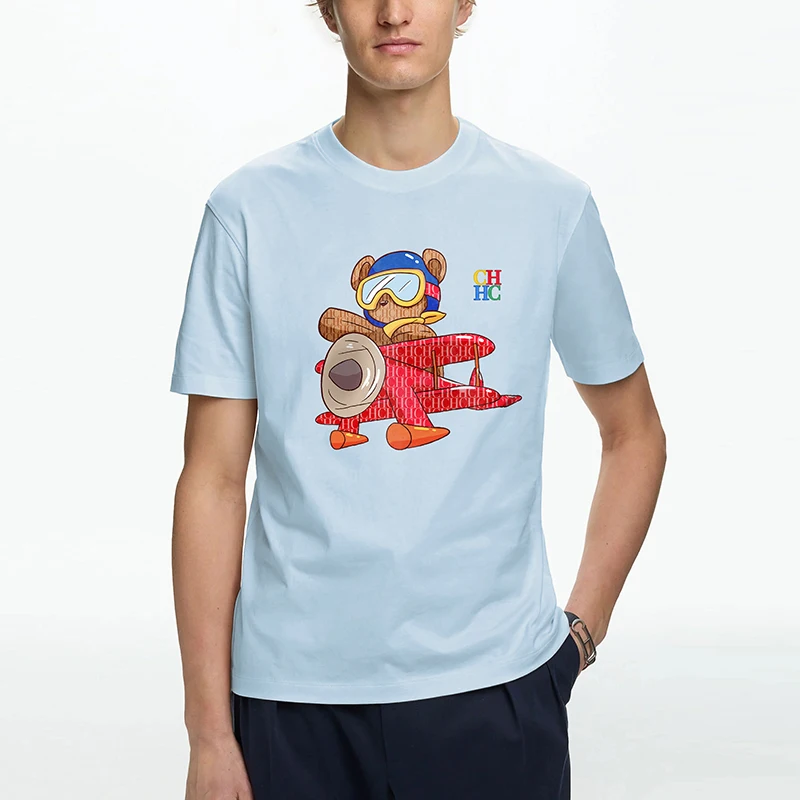 

CHCH 2025 NEW Cartoon T-shirt Cotton Soft Tee Tops Multi-color selection Clothing Anime Printed Fashion Clothes Boys Girls Gift