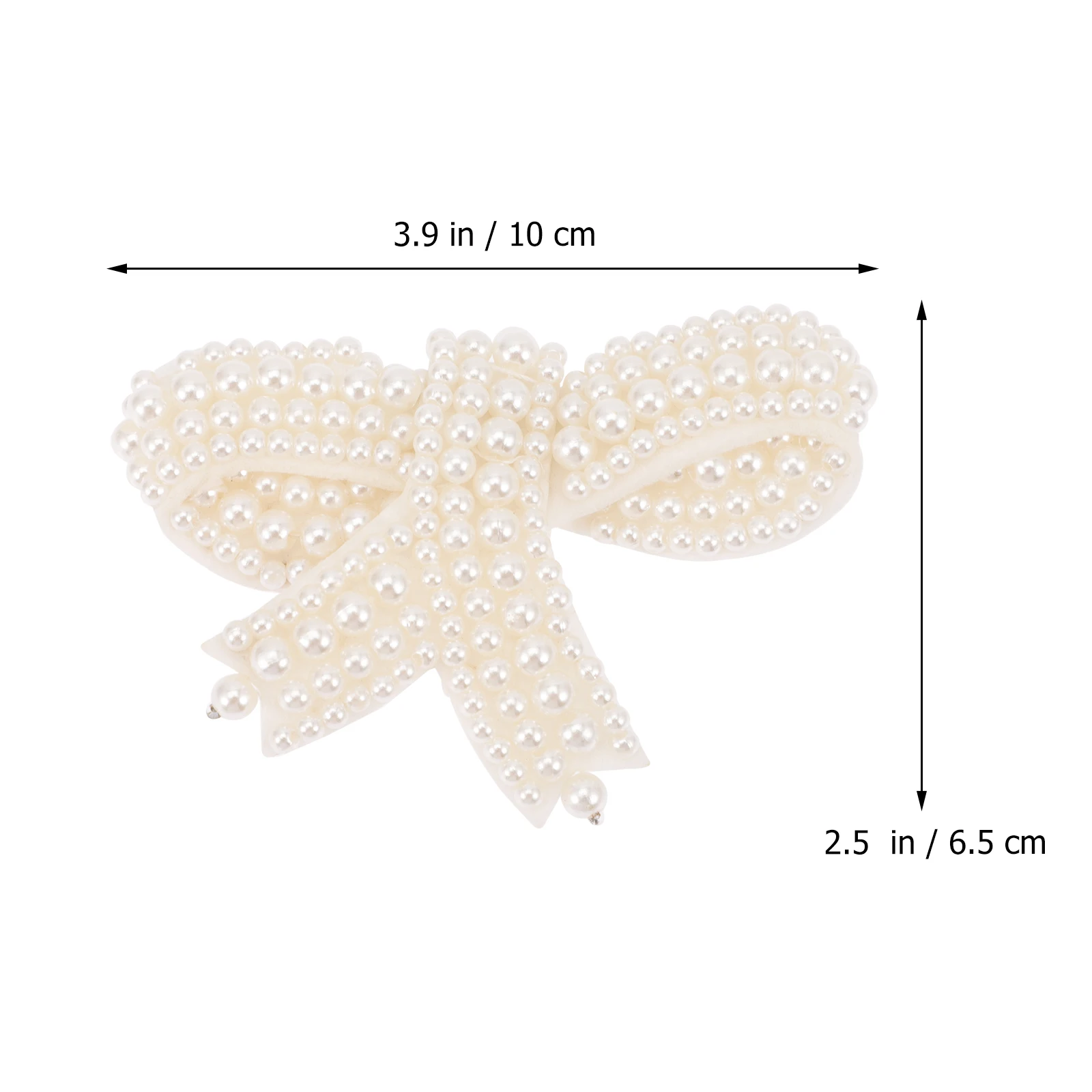 

1 Pair Pearl Bowknot Buttons For Shoes Diy Craft Embellishment Accessory Shoe Clips Brooch Hairpin Making Material Fashionable
