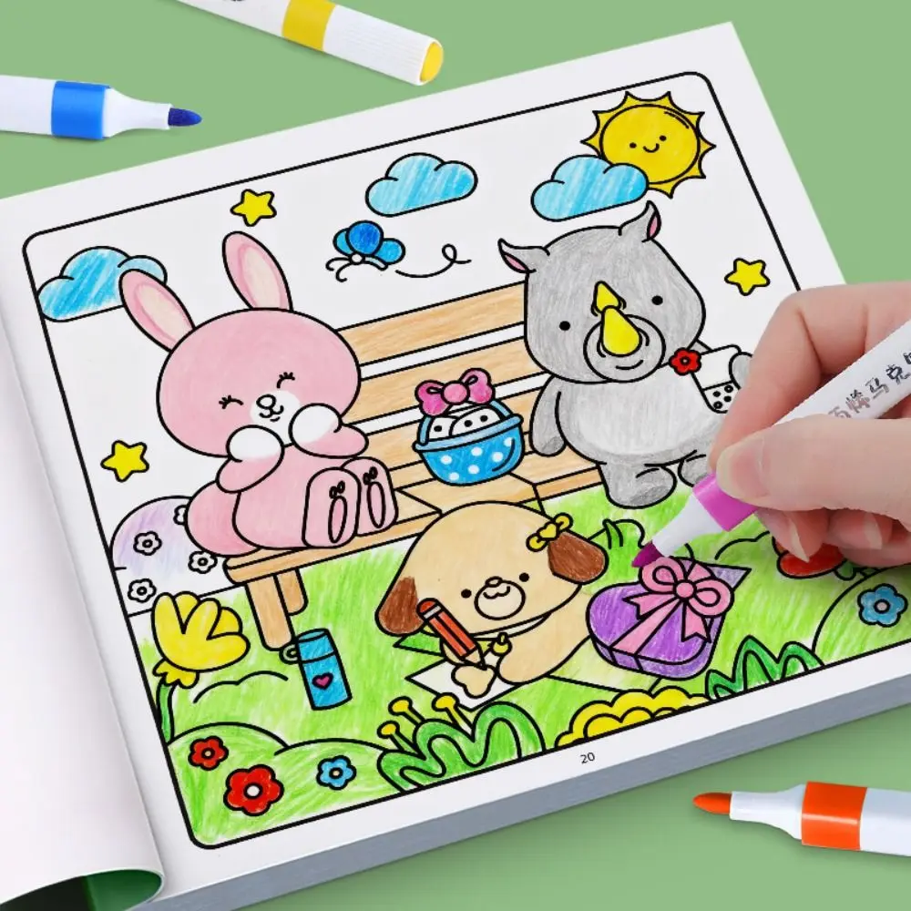 Creative DIY Coloring Book Educational Sensory For Graffiti Painting Book Montessori Drawing Gift